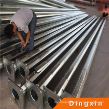 Hot Sale High Quality Q235 4m 5m 6m 7m 8m Galvanized Pole for Lighting Over 25 Years Life Span